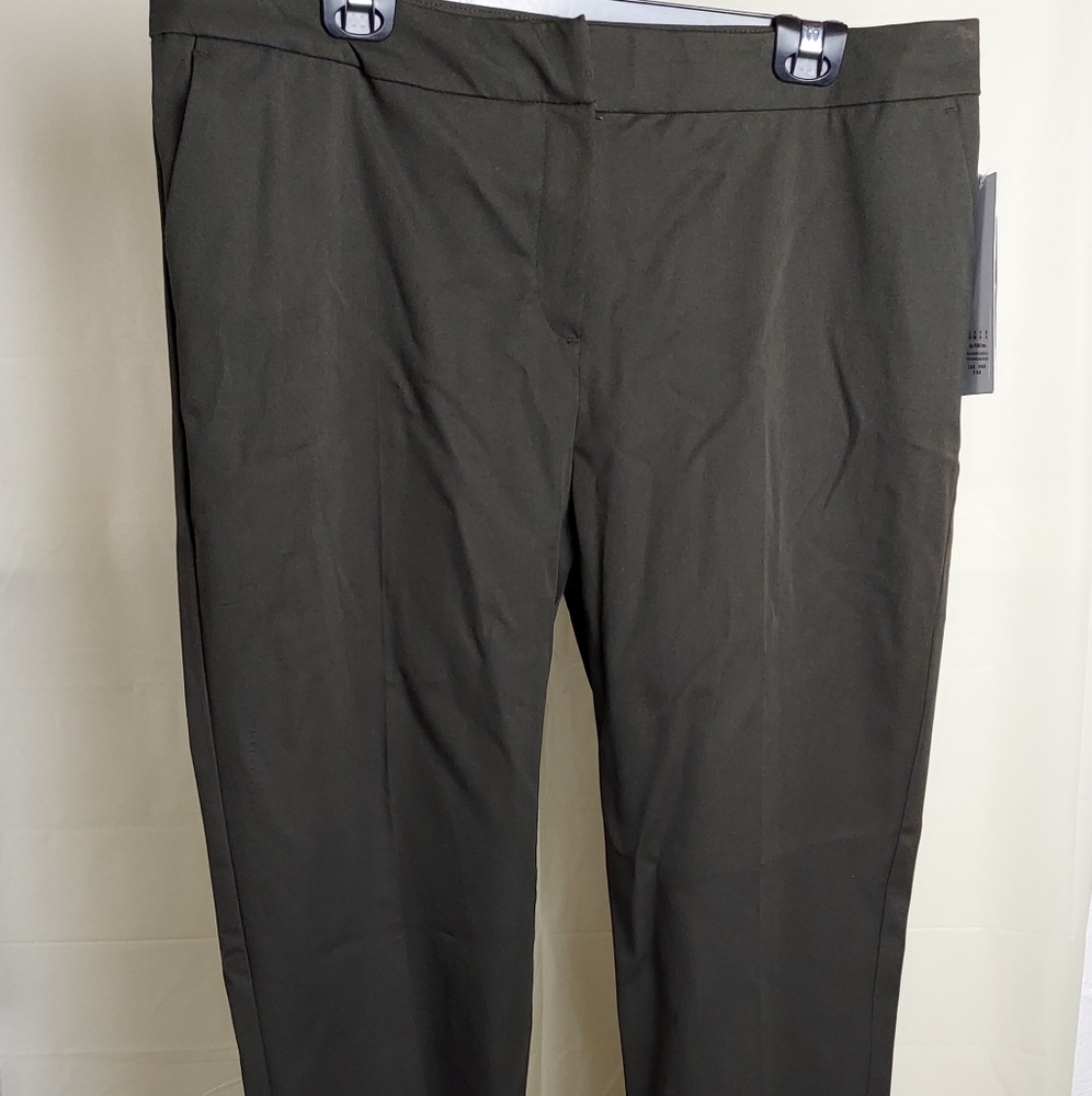 NWT Cotton Stretch 360 Degree Pants 16W Olive